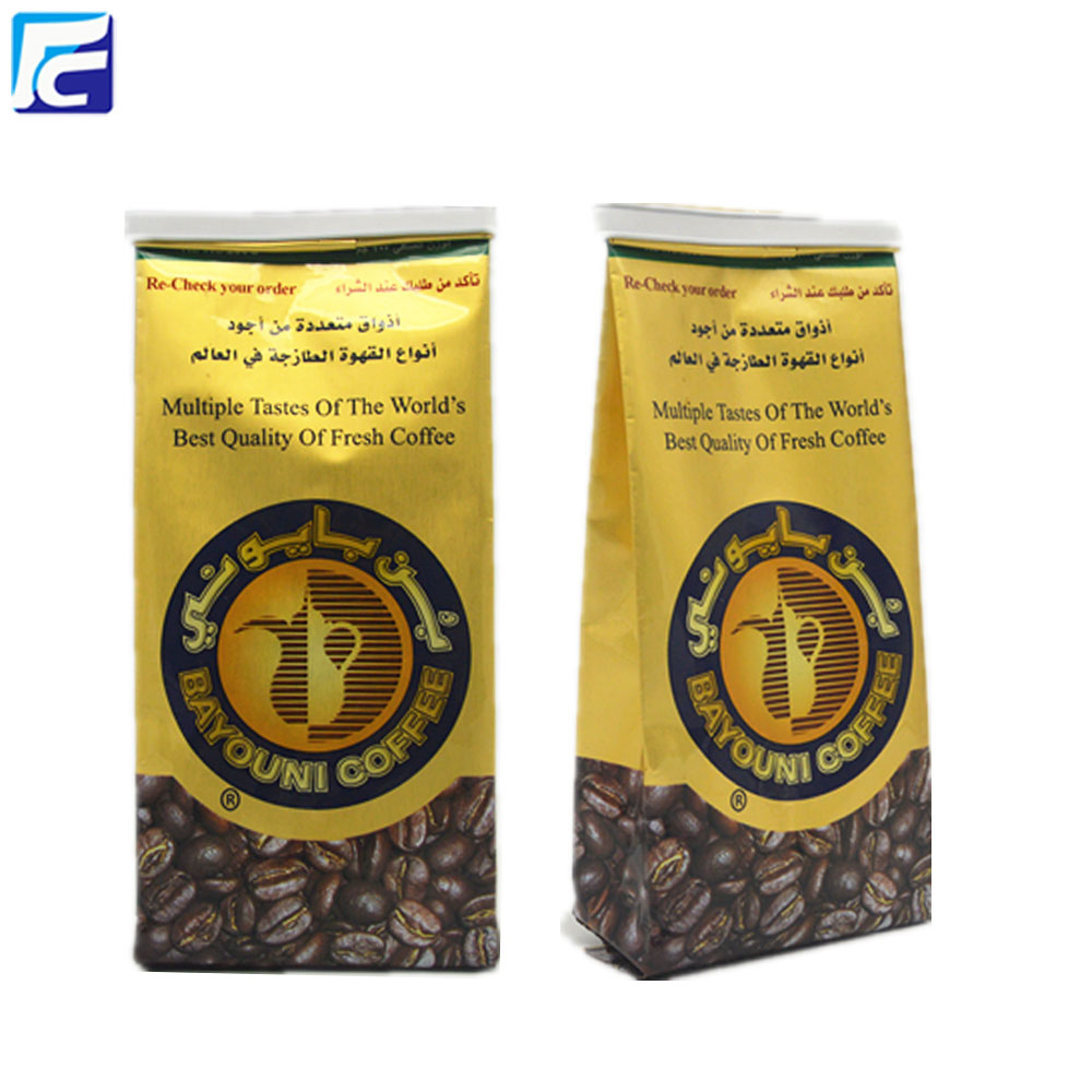 Tin tie custom printed food coffee bean bags