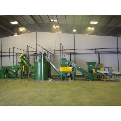 Waste PET bottles reprocessing line/machine