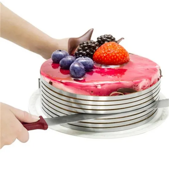 Adjustable Stainless Steel Slicing Baking Cake Mould