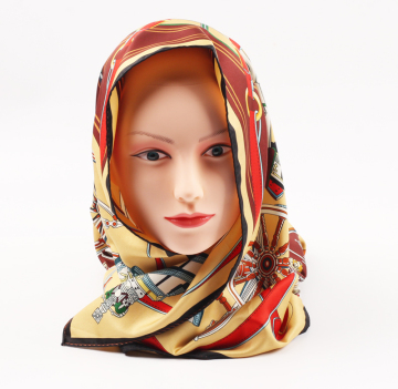 Wholesale Custom Printed Polyester Hijab Scarves