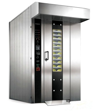 16 Trays Rotary Oven for Toasting Cookies and Electric Hot Air Bakery Equipment