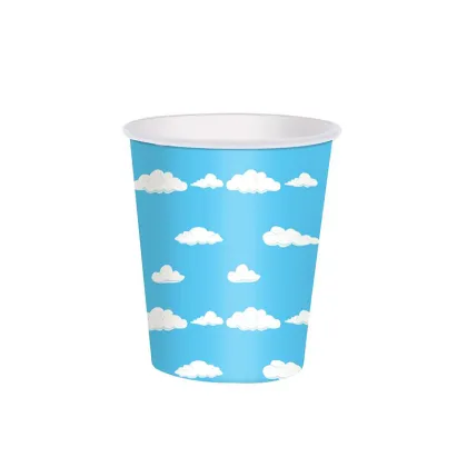 Custom Cloud Theme Party Decoration and Tableware Set for Kids' Birthday: 118 Pieces Sky Cloud Party Supplies