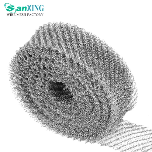 316 Ss Mesh 3304 316 Corrosion Resistance 304 Stainless Steel Woven Knitted Wire Mesh For Gas Liquid Filter Factory