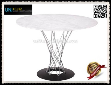 Classic design waterproof marble dining table in three sizes