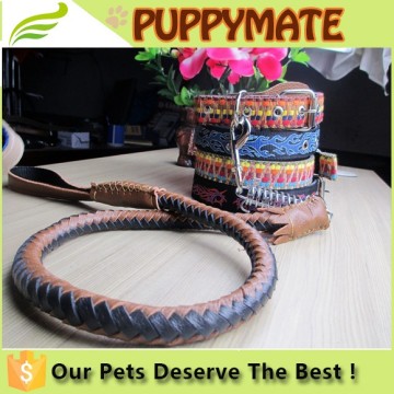Colourful Custom high quanlity round rope strap use carabiner for dog leash