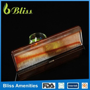 N174 Yellow Disposable Hair Hotel Comb with Logo Printed