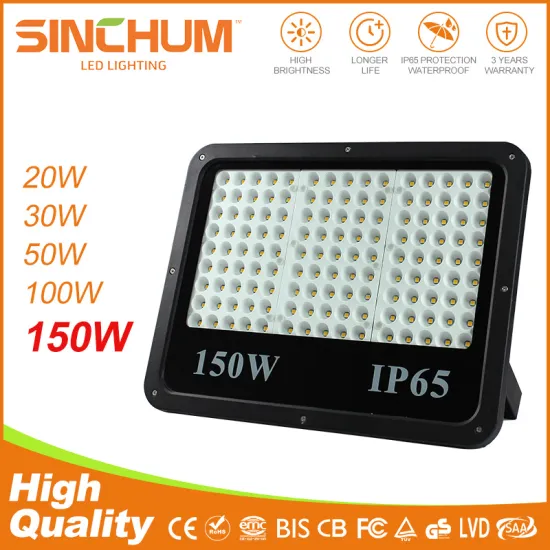 energy efficient waterproof 150w long range led flood light zhongshan led lighting