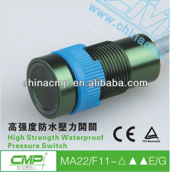 CMP High strength waterproof pressure switch ,illuminated push button switch , LED switches