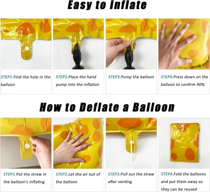 Walking Giraffe Aluminum Foil Balloon