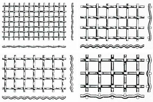 Rostfritt stål Crimped Wire Mesh