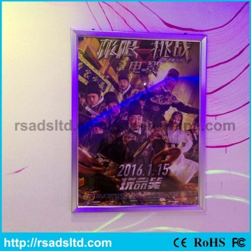 Boîte à lumière de cadre d'affiche de rupture en aluminium de LED