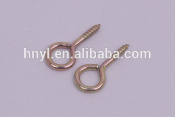 eye bolt tow hook Top Quality close eye screw hooks Galv/Black/Bp finish,hanging hook SCREW EYE
