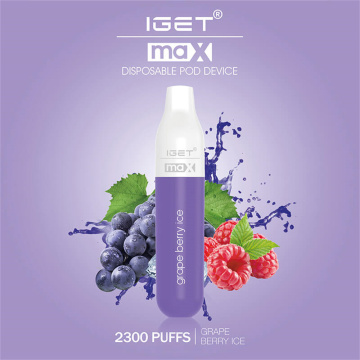 New Iget Max 2300puffs Disposable Vape Fruit Flavors