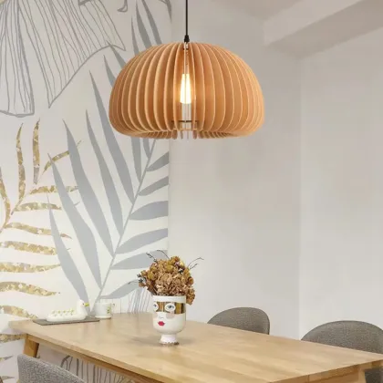 Japanese Retro Wooden Chandelier