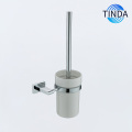 Set Tempat Sikat Toilet Krom Dasar Bulat