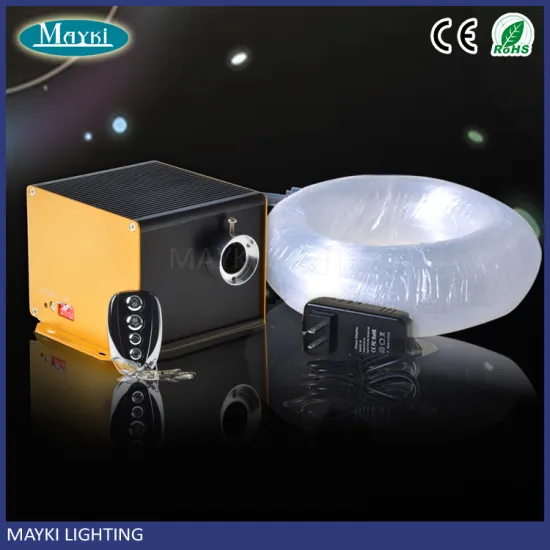 12VDC interior decoration fiber optic light for star ceiling with RGBW illuminator Polymer wire