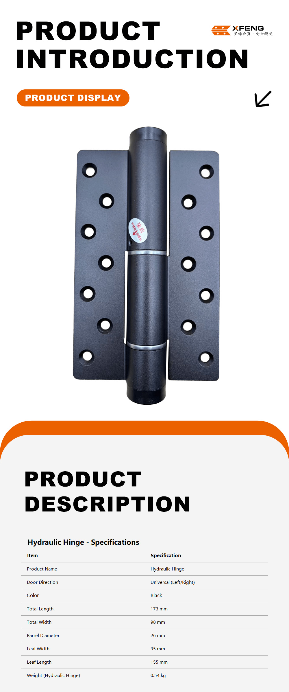 Non-Handed Hydraulic Hinge5