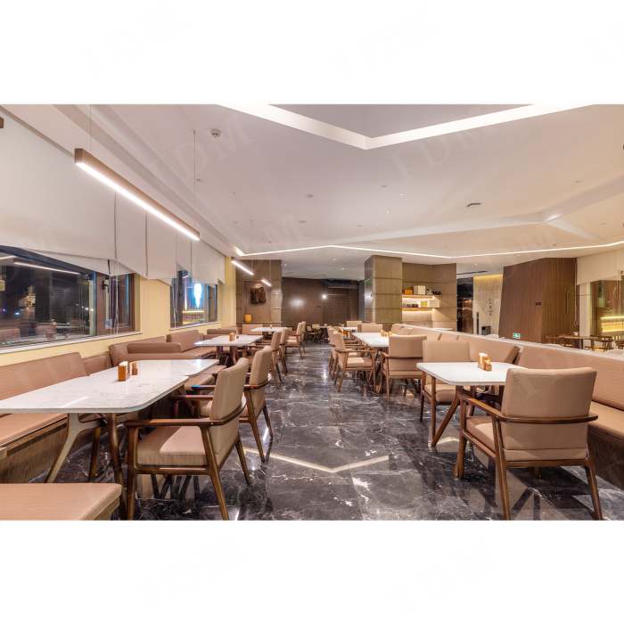 Colecciones de mesa y silla de mármol para restaurantes