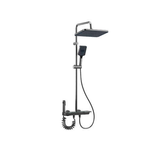Luxury Space Aluminum Four-Function Bathroom Shower Set