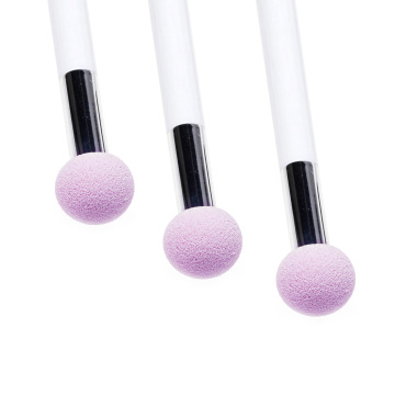 Double-Headed Sponge Round Head Eye Details Flat Head Makeup Brush for Concealer - Direct Sale