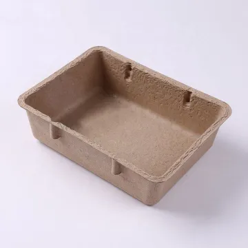 Eco Recycled Paper Pulp Molded Packaging Storage Box