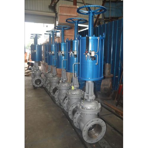 Pneumatic Slide Gate Valve DN15-300 Pneumatic gate valve Manufactory