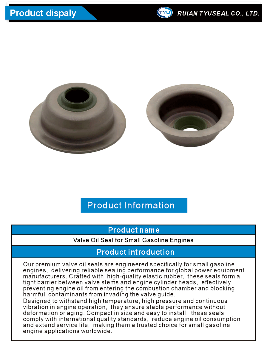 High temp resistant valve oil seal