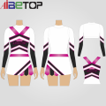 Roupas de torcida roxa personalizadas uniformes de líderes de torcida