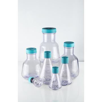 125 ml PC Erlenmeyer Flasks Baffled Seal Cap