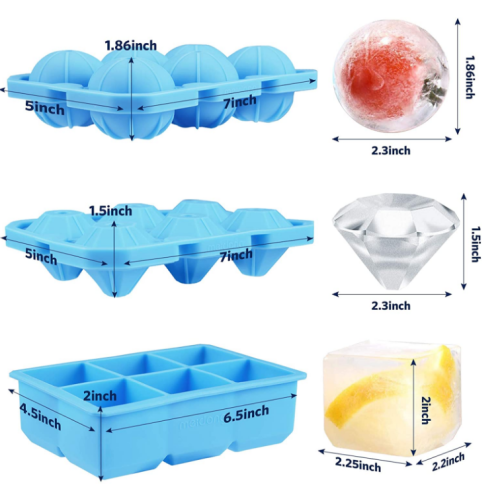 Food-Grade Reusable Silicone Ice Cube Trays