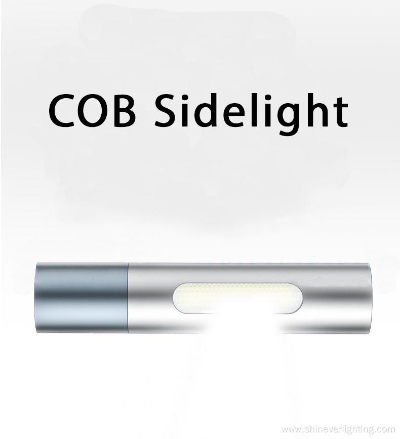 Cob Function Pocket Flashlight Camping Flashlights Torches