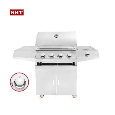 Outdoor Kitchen House Gas Grill with Griddle BBQ Grill for Camping Small Barbecue Grill