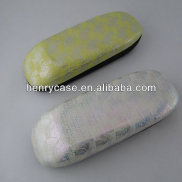 fashion metal leather glasses case