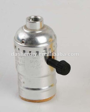 High quality E26 lampholder with smooth skirt & switch