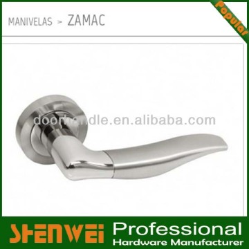 High-Quality Aluminum Door handles on Rosette hardware