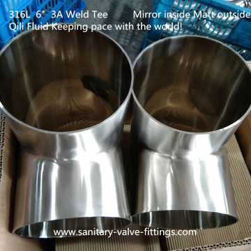 sanitary ss304/ss316L pipe fittings Welding Tee