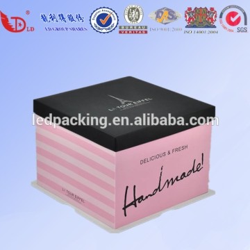 Custom 8 inch square the brithday cake boxes printing,food packaging