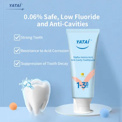 Dental Oral Care Fresh White Toothpaste for Whitening Removing Stains Anti Cavity Toothpaste for Kids