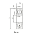 Tiefe dünnwandige Rillenkugellager-SSS6903