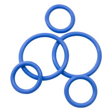 O-ring fluorosilicone FVMQ di precisione personalizzata, guarnizione in gomma blu