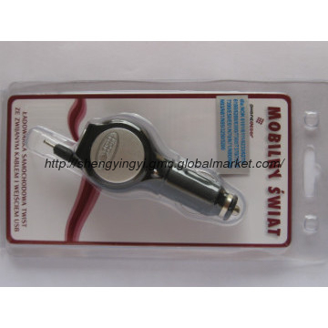 2013 new design Retractable Car Charger With USB Port