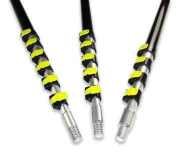 Aluminum Telescopic Pole with Spring Button Lock