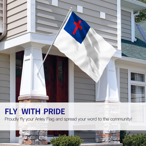Custom Design Christian Flag with Brass Grommets