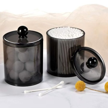 Transparent Acrylic Cotton Swab Storage Jar