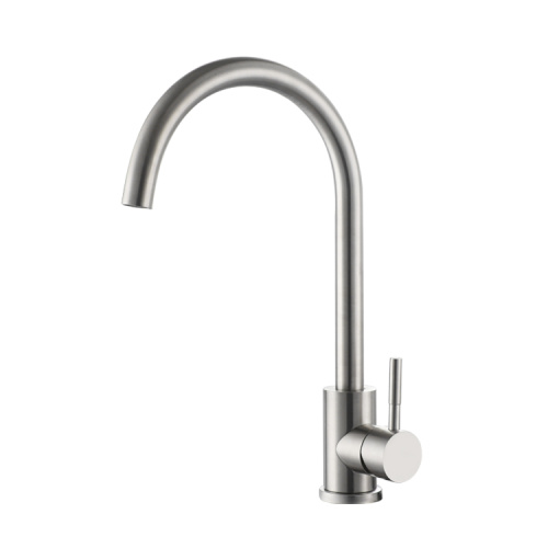 Single Handle Kitchen Faucet Stainless Steel Mordern Stainless Steel Supporting Chrome Kitchen Faucet Manufactory