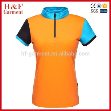 Cotton sports t-shirt fitness promotional t-shirt contrast colors