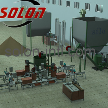 wood pallet shavings sawdust block making machine