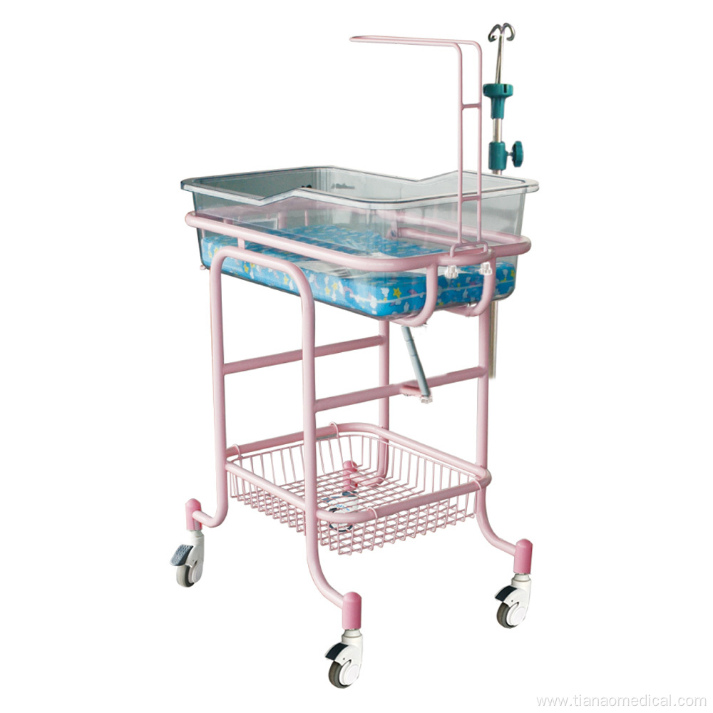 Hospital Steel Transparant Baby Crib