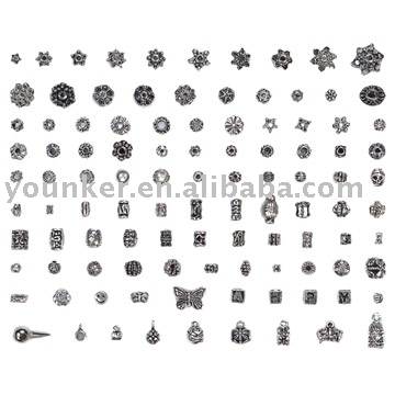 Wholesale Zinc Alloy Metal Casting Beads in different shape and size