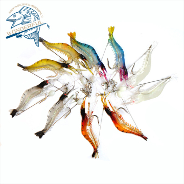 High Simulation Soft Shrimp Bait with Hook - Bionic Shrimp Lure